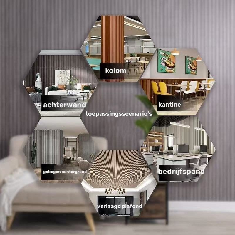 WoodSkin Muurstickers – 3D Zelfklevend Schuimhout Behang voor Interieurrenovatie