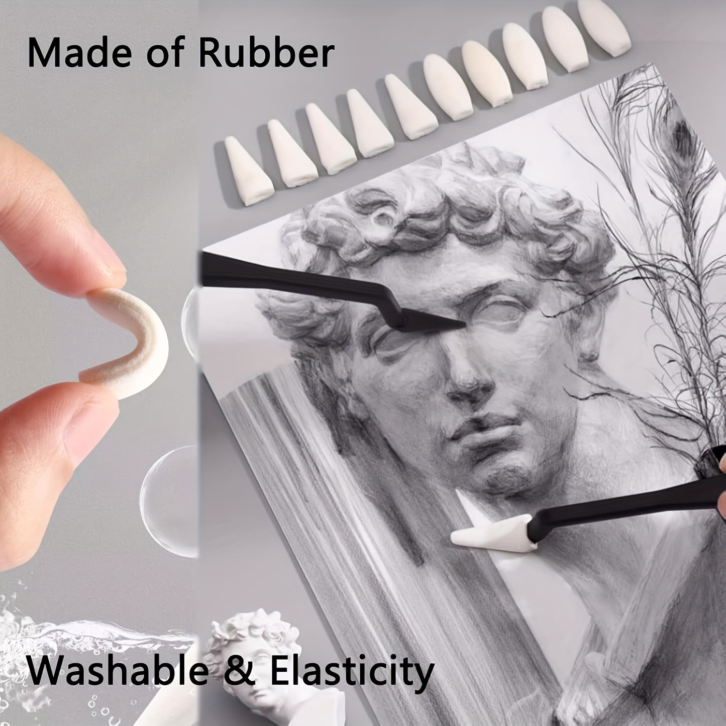 XREN Teken- & Schetspotloodset – 51-delig voor Kunstenaars & Beginners