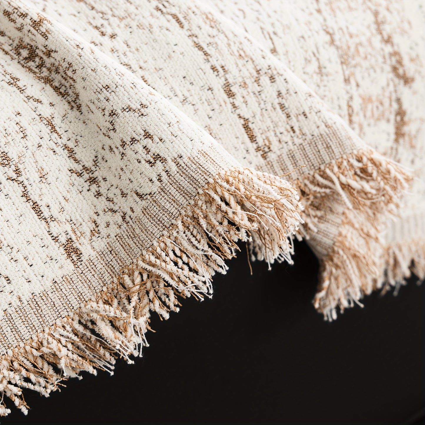 Boheemse Chenille Bankhoes – Zachte Antislip Sofahoes met Olieverfprint