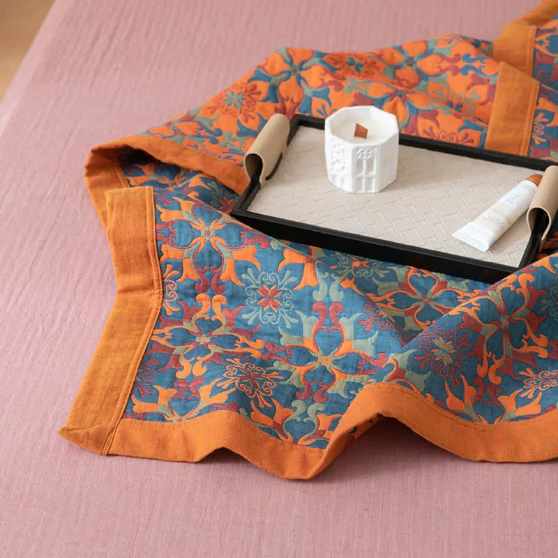 Zeslaags Quilt Van Polyester Met Zacht Comfort En Fris Patroon