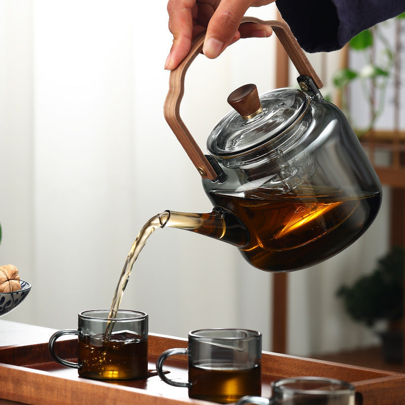 Glazen Theepot Met Uitneembare Infuser Voor Losse Thee
