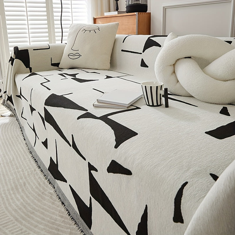 Boheemse Sofahoes – Geometrische of Florale Print, Machinewasbaar, Antislip