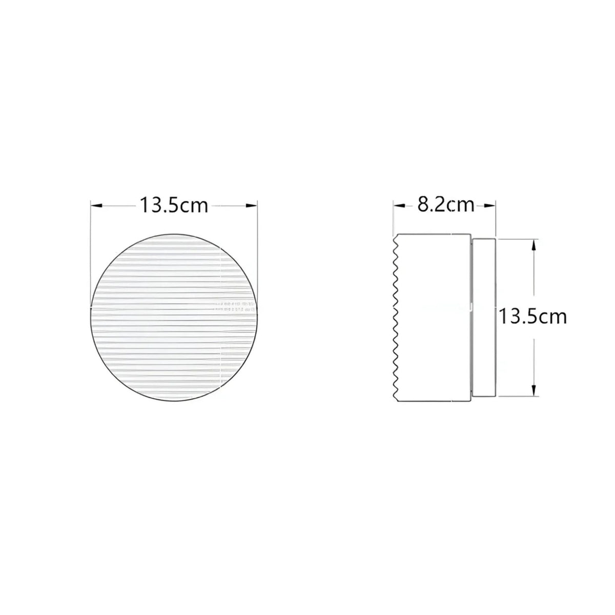 Compacte Wandlamp Met Geribbeld Lichtdesign En LED-Verlichting