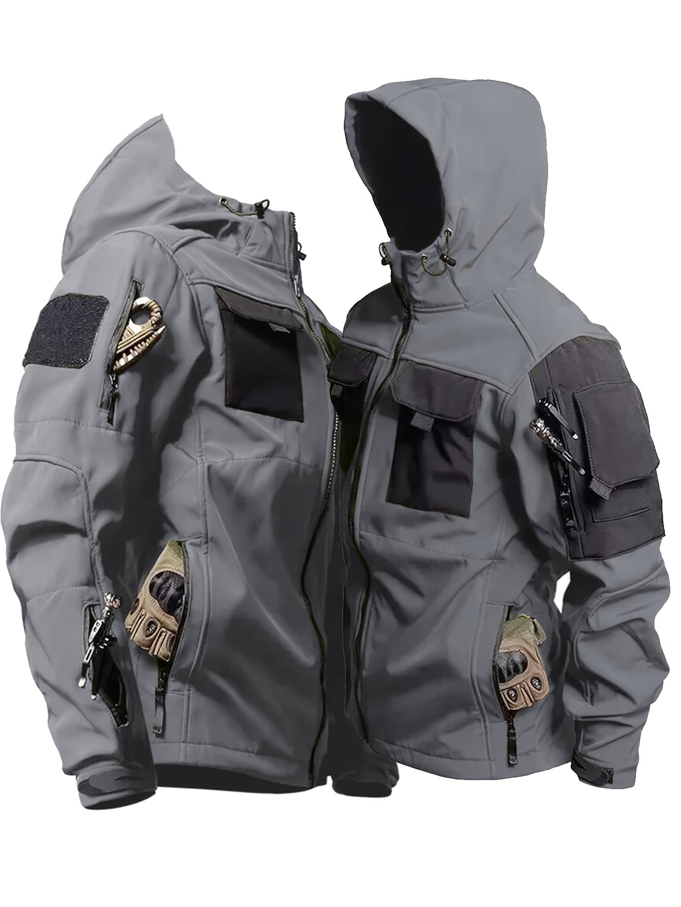Heren Outdoor Jas met Capuchon voor Lente en Herfst
