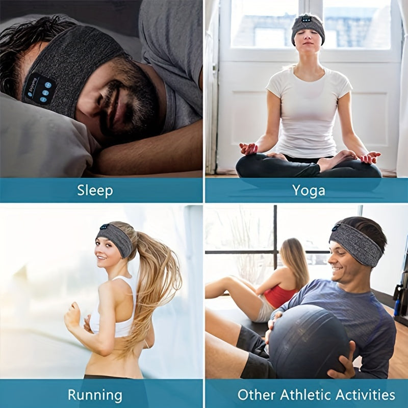 XMSJ Draadloze Slaaphoofdtelefoon – HD Stereo Sportband met USB-C Opladen