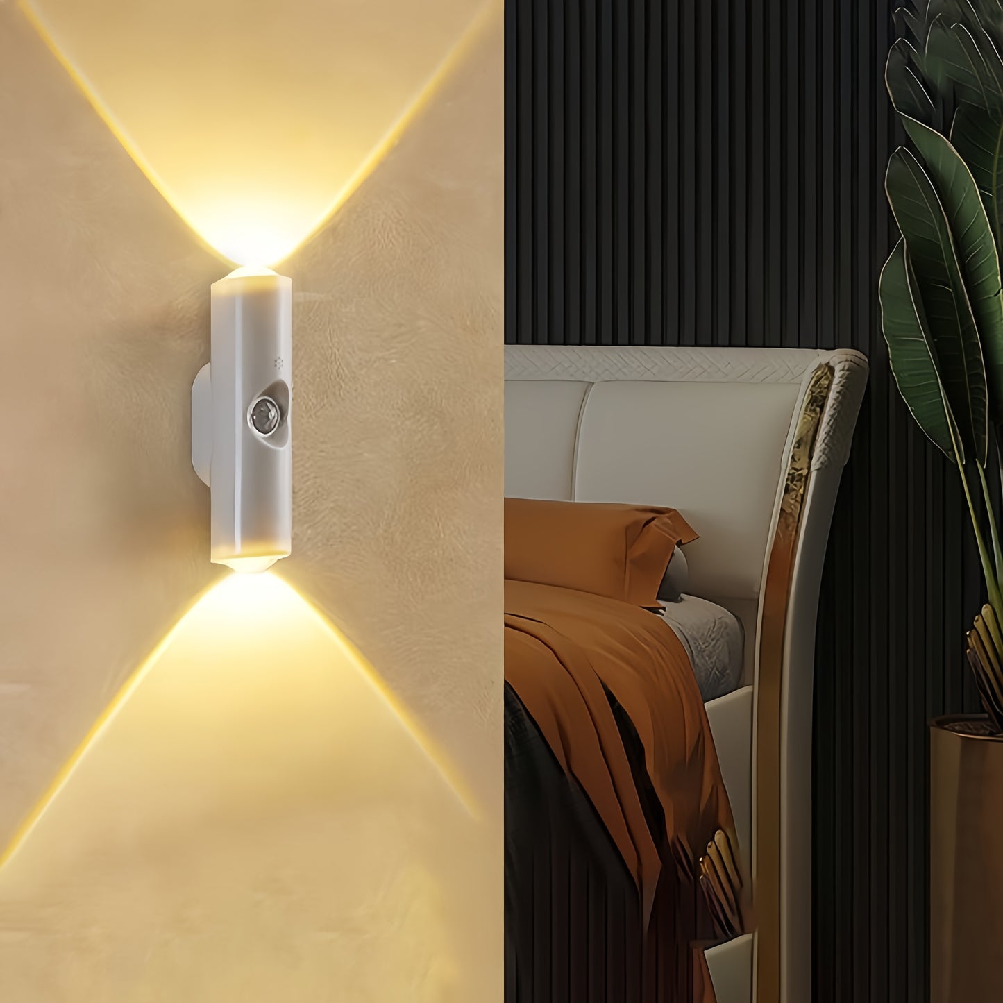 AuroraSense Wandlampen – 6 Stuks Fantasievolle LED Sensorverlichting voor Binnengebruik