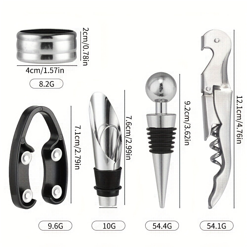 Wijnmomenten in Stijl – 5-Delige Openingsset met Geschenkdoos