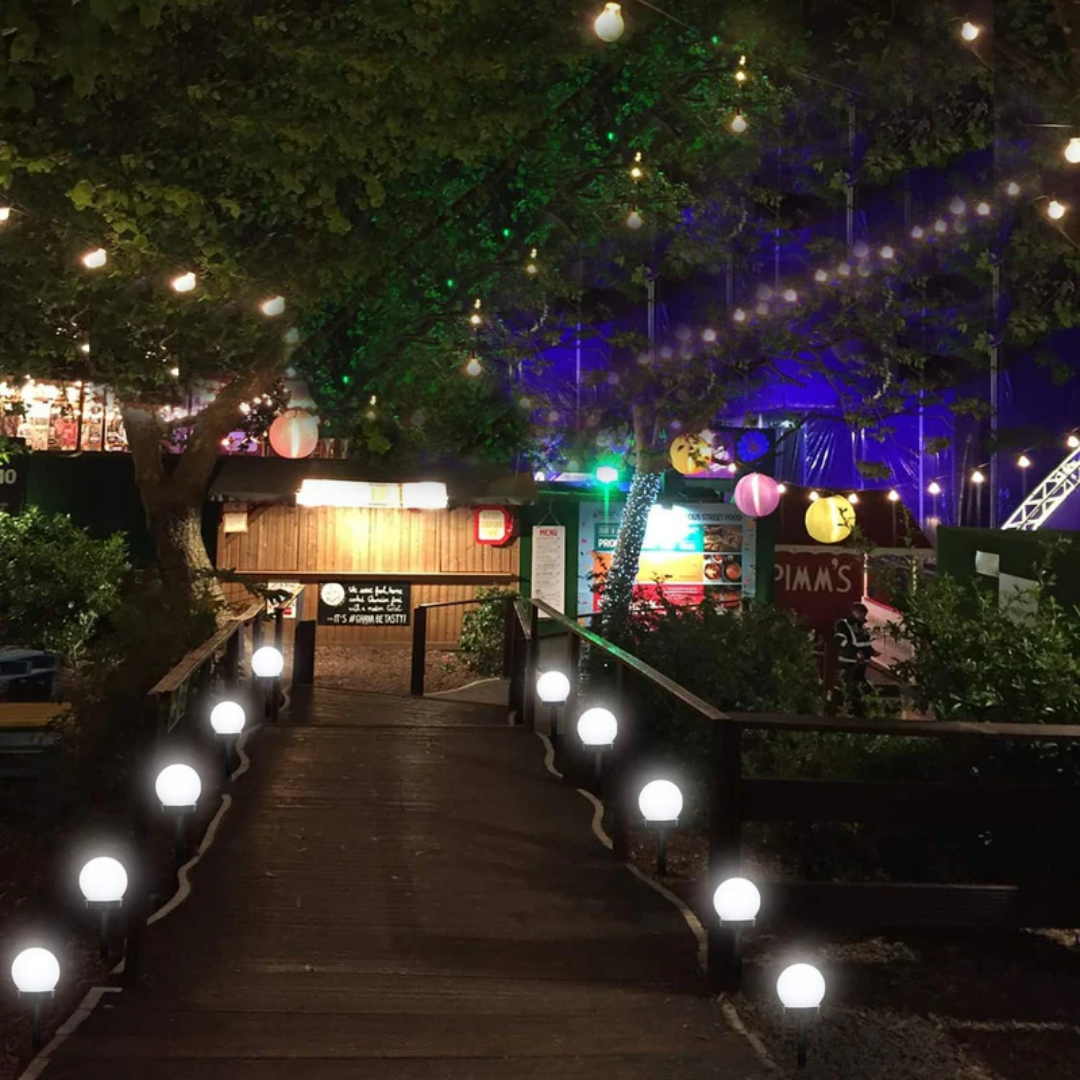 3 stuks waterdichte led zonnebol tuinverlichting