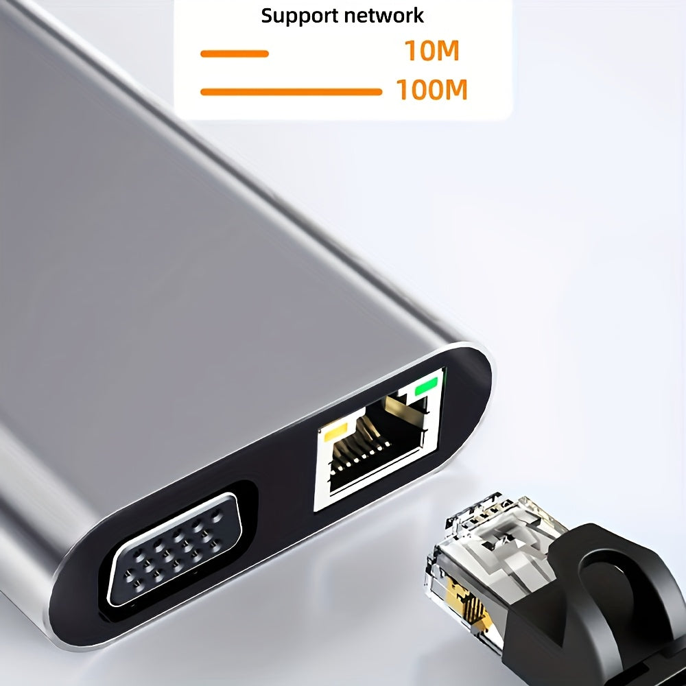 UltraLink 11-in-1 USB-C Hub – Maximale Connectiviteit met 4K, Audio & Ethernet