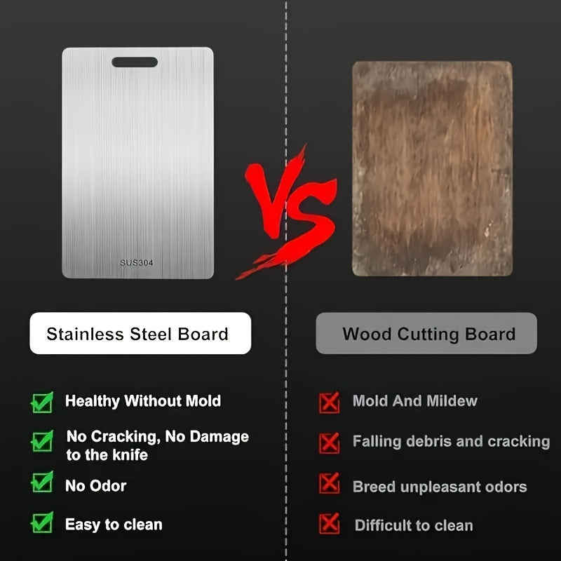 Premium titanium snijplank – Dubbelzijdig, hygiënisch & duurzaam