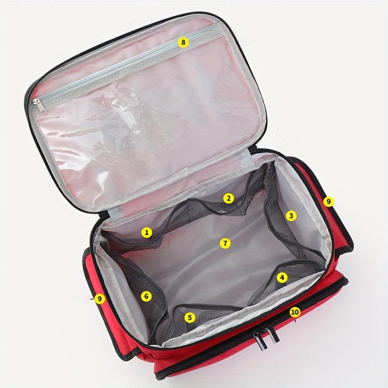 SafePack EHBO Medicijnbox – Grote Georganiseerde Medische Tas met Meerdere Vakken