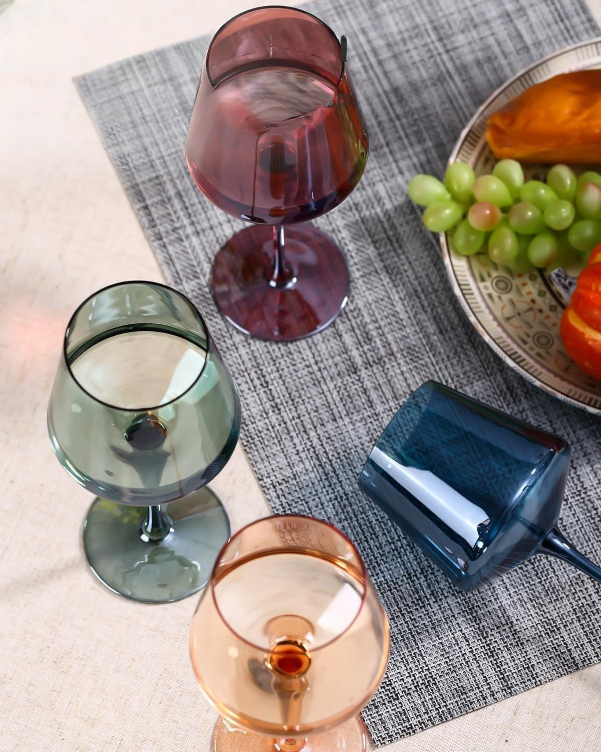 Glazenset Van 6 Handgevormde Drinkglazen