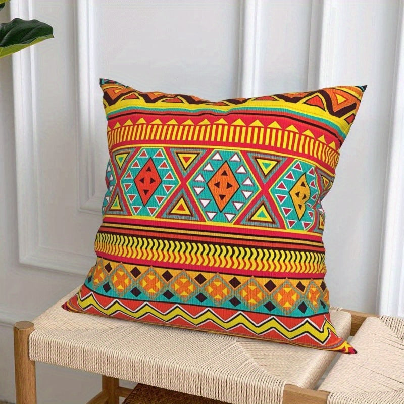 Set van 4 Retro Totem Kussenhoezen – Azteeks Design
