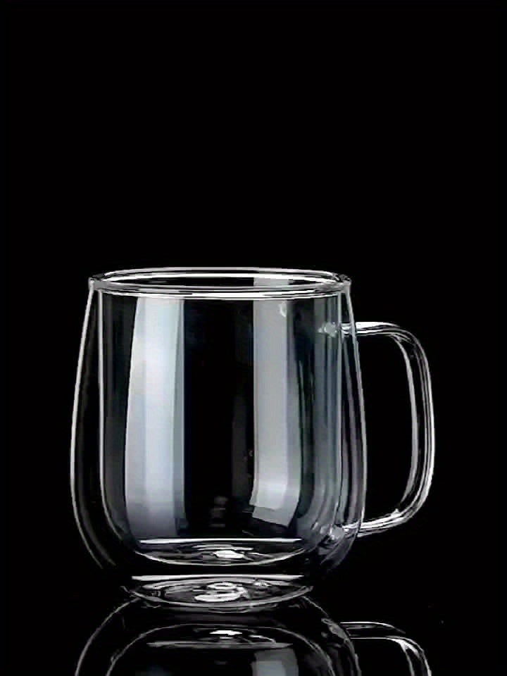 HeatGuard Glasmok – Dubbelwandige Borosilicaat Beker voor Warme en Koude Dranken