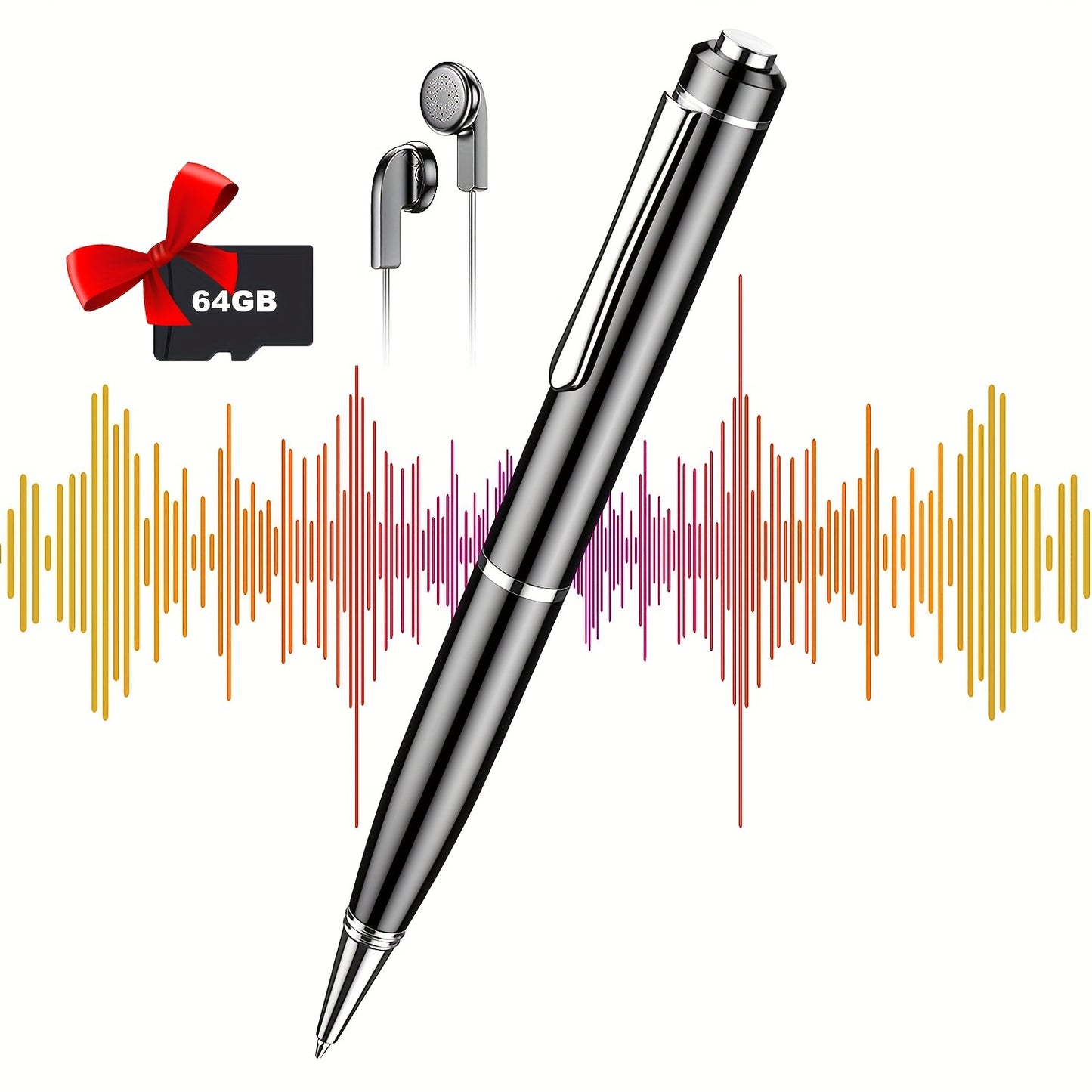 Digitale Voicerecorder – Spraakgestuurd met Ruisonderdrukking & USB-oplaadbare Batterij