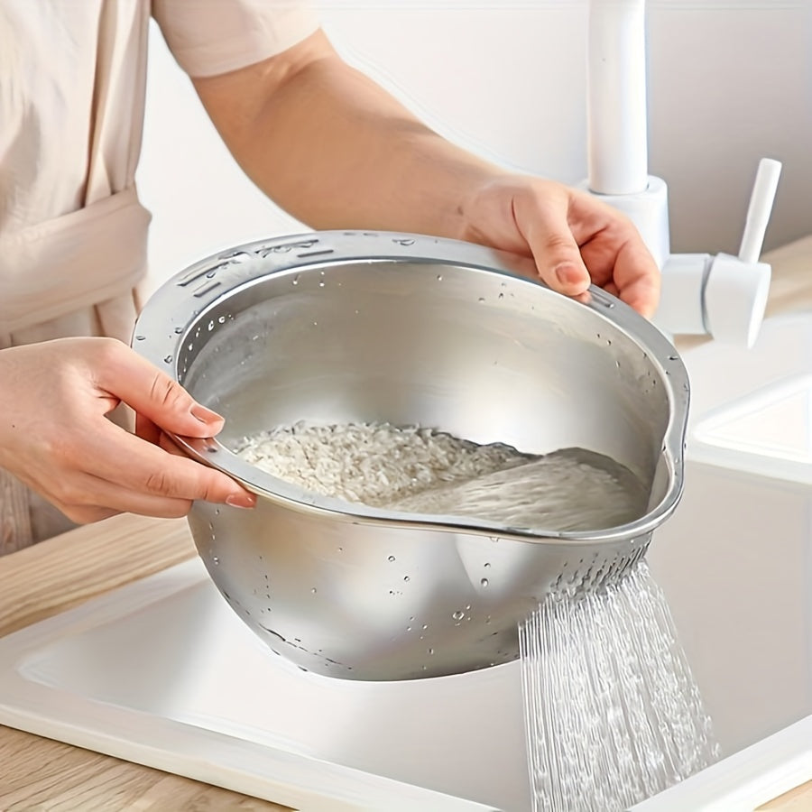 RVS keukenzeef met handvat