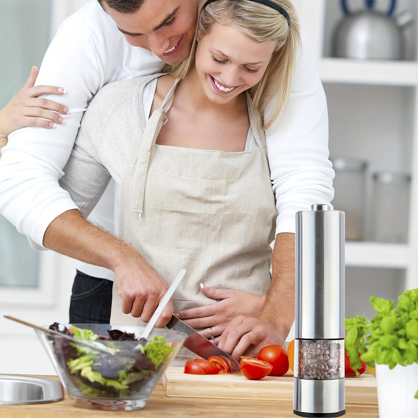 Kruiden met Klasse – Elektrische Peper- & Zoutmolen Set met LED & RVS