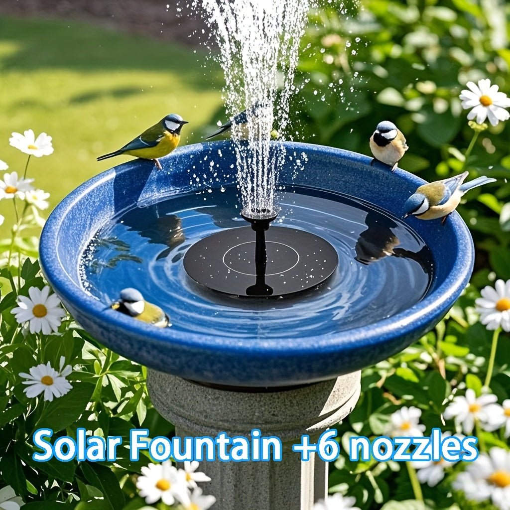 Volautomatische Zonne‑energie Fontein met 6 Sproeikoppen