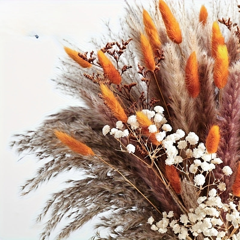 Herfst bloemstuk – 59 stuks kunstmatige pampasgras en baby's adem voor boho tafeldecoratie en seizoensaccenten
