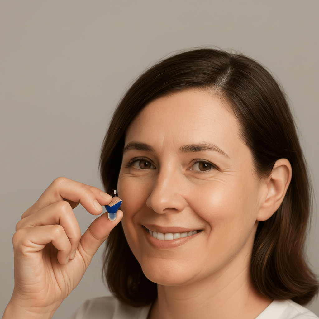 Discrete In‑Ear Hoortoestellen met Oplaadbare Batterij en Heldere Dagelijkse Geluidsondersteuning