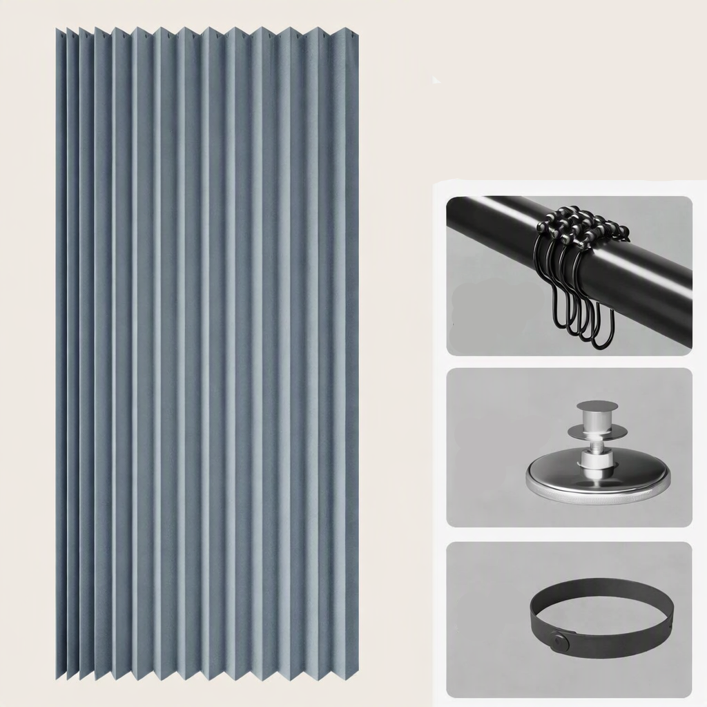 Vouwbare Doucheafscheiding met Magnetische Sluiting en Compact Ontwerp