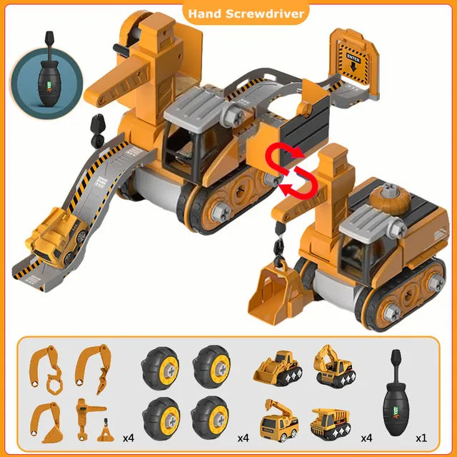 Montessori Constructieset Met Voertuig En Speelgereedschap