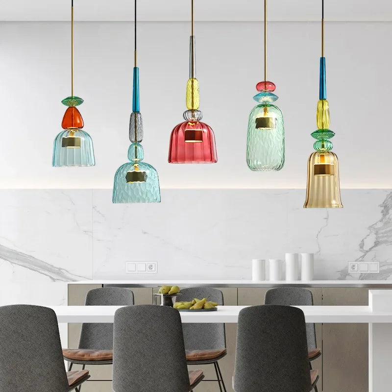 Kleurrijke Hanglamp met Verstelbare Hoogte