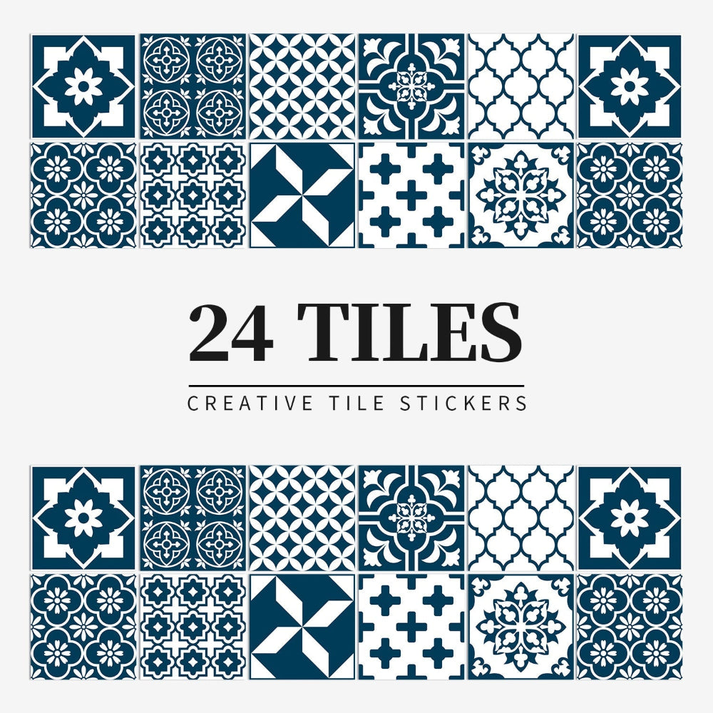 Zelfklevende Mandala Tegelstickers Voor Decoratieve Update Van Wanden En Interieur