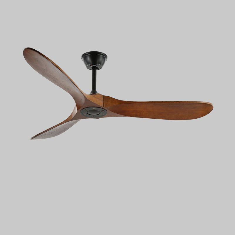 Houten Plafondventilator Met Stille Motor Voor Comfort In Woon En Slaapruimtes