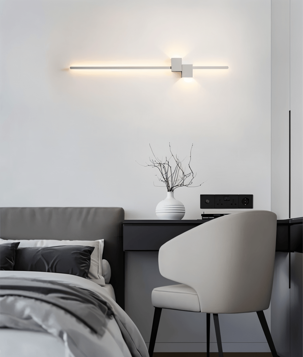 Minimalistische Led Buitenwandlamp Met Lineair Licht