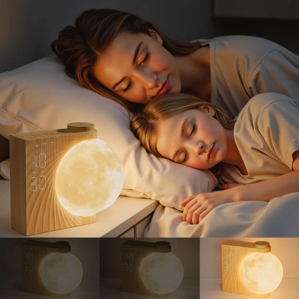 Zonsopkomst‑Wekker met Rustgevend Licht en Kalmerende Geluidsmodi
