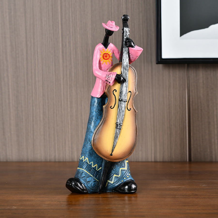Decoratief Beeld Van Jazzmuzikant Voor Stijlvolle Interieurs