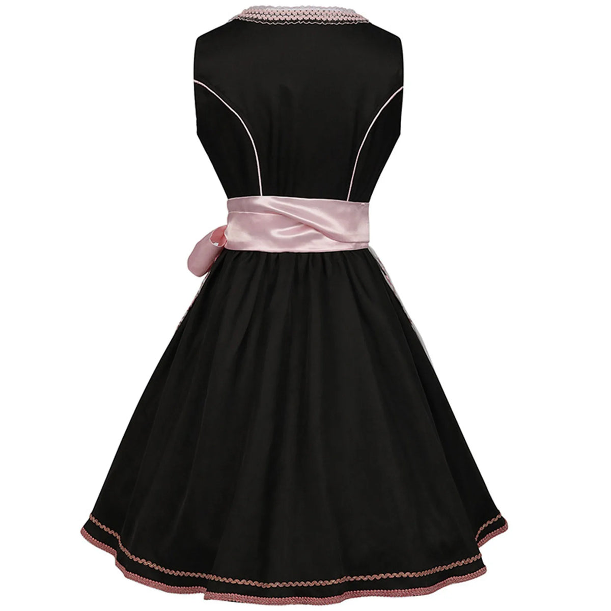 Dirndl Jurk Met Midi Rok En Veterdetail Voor Oktoberfest