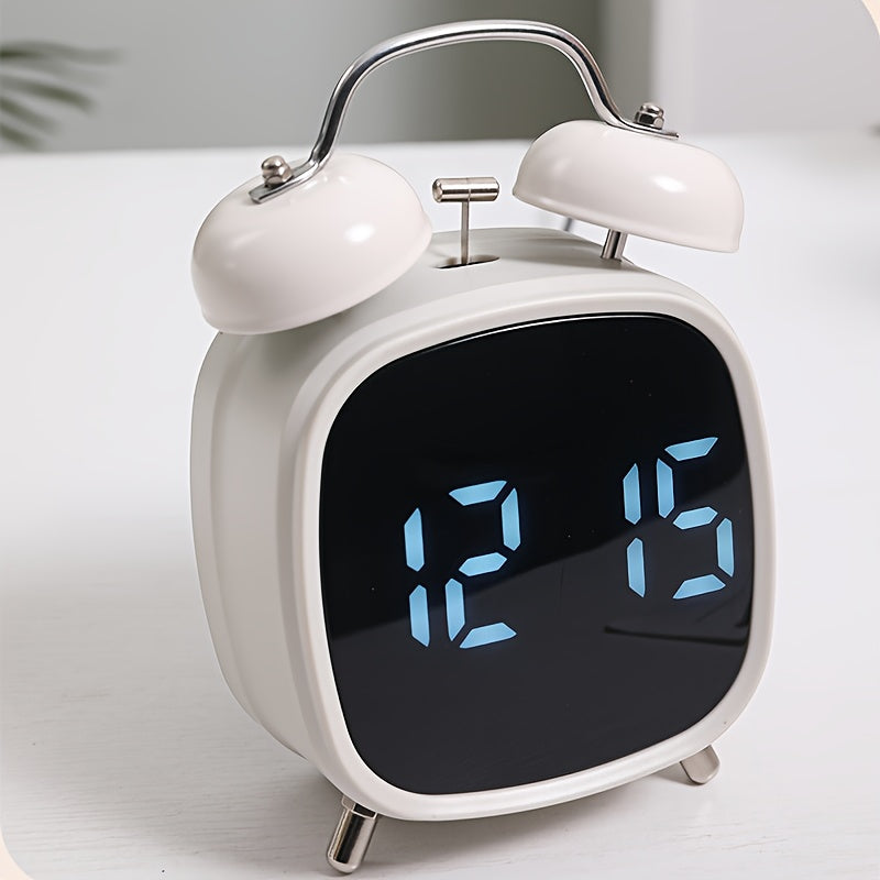 Digitale Wekker met Klassieke Dubbele Bel – USB-aangedreven Klok voor Zware Slapers