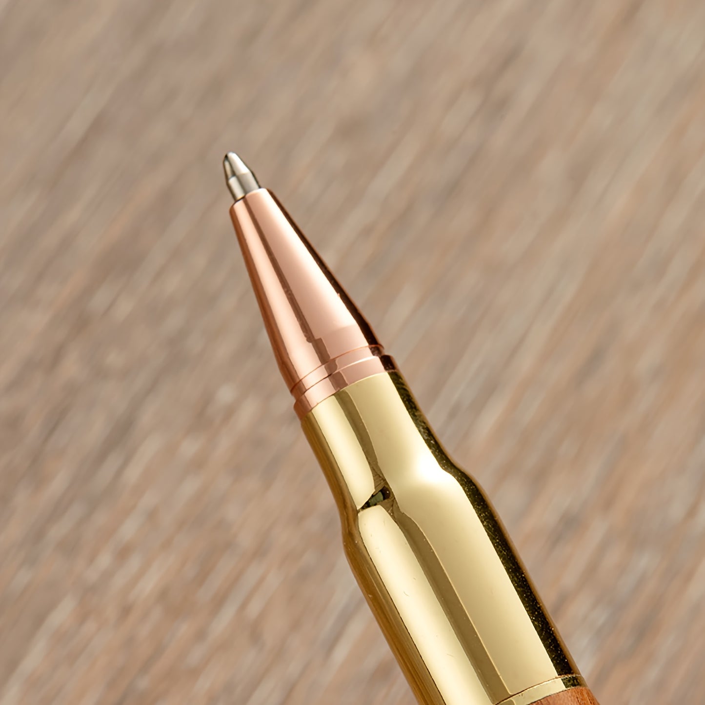 Multifunctionele balpen rood en zwart hout