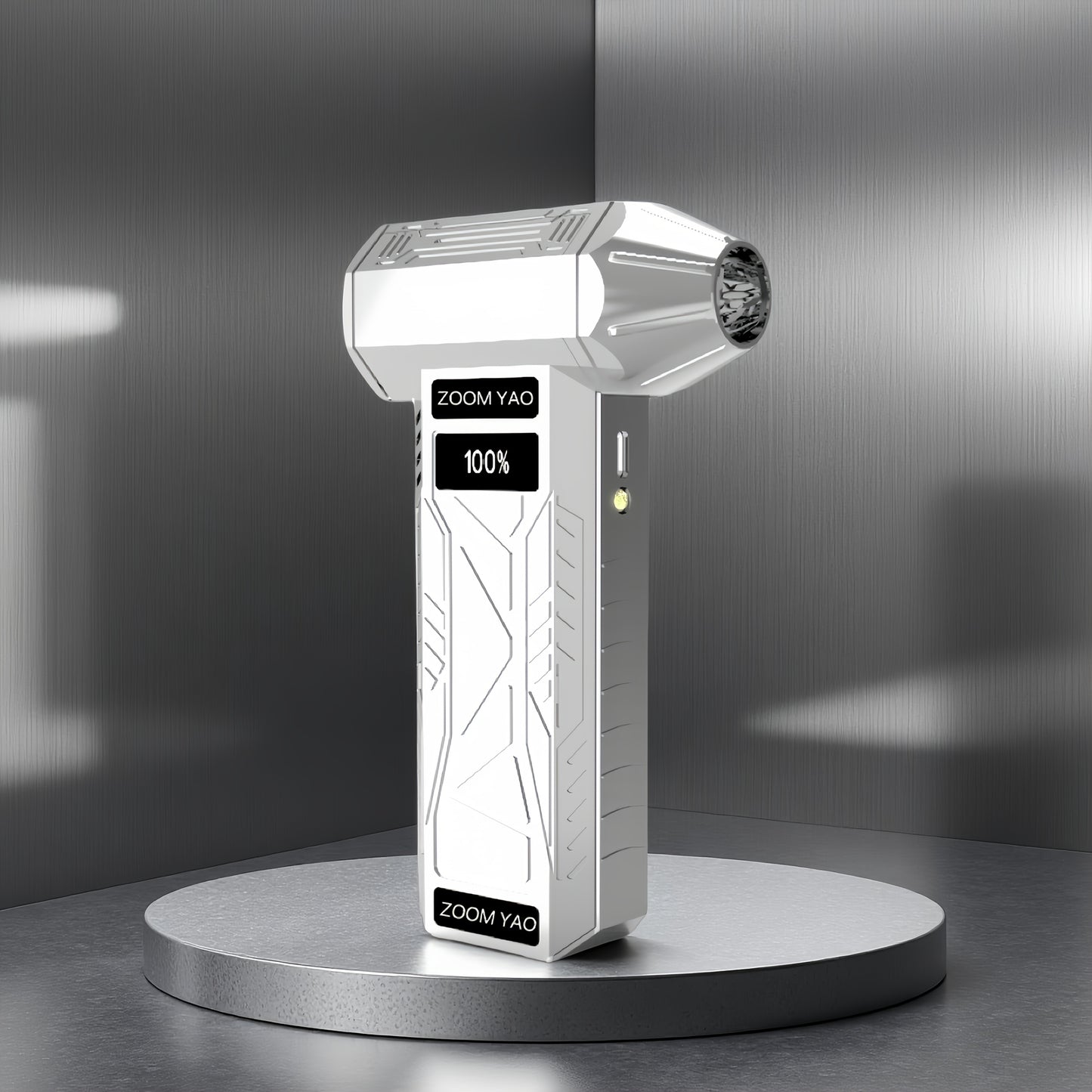 Turbo Handheld Stofblazer – USB Oplaadbaar met 2000mAh & LED Display voor Reiniging & Outdoor