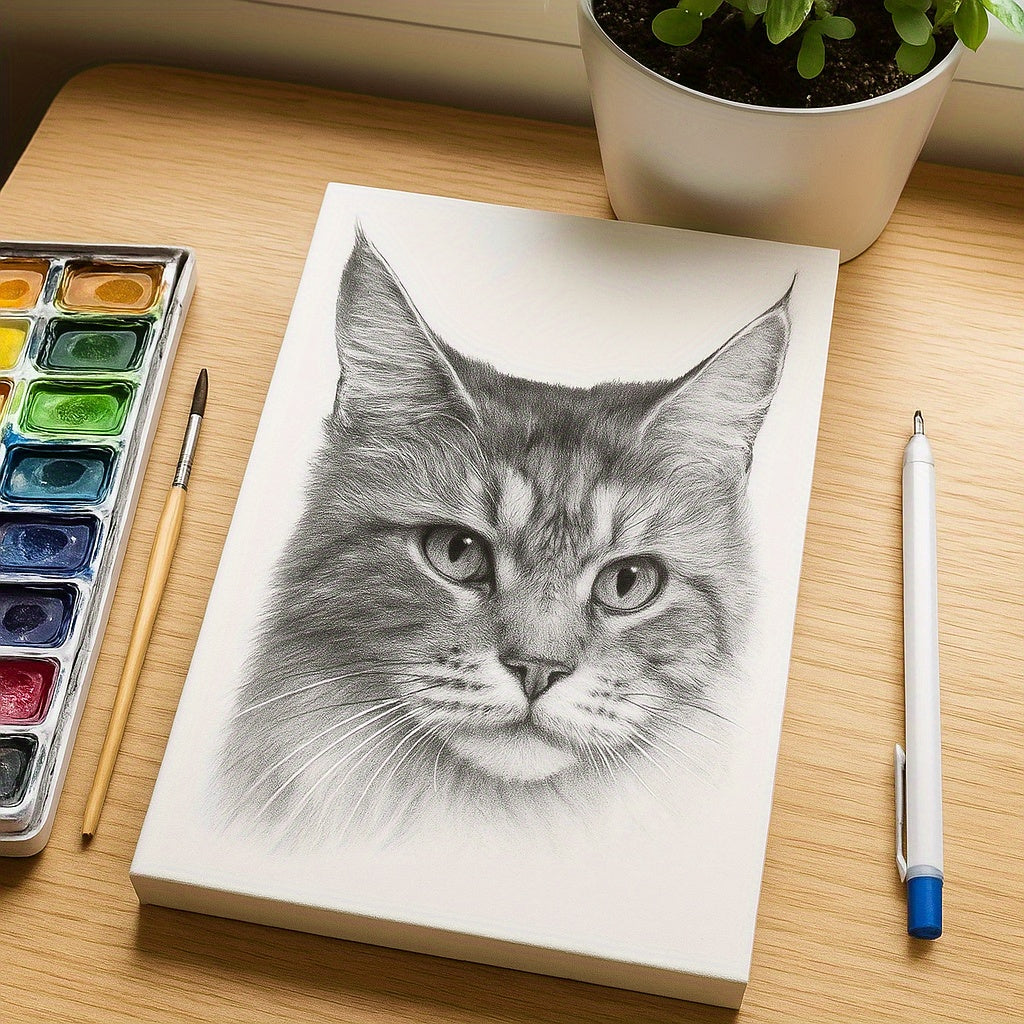 Professioneel schetspapier – 50 vellen glad 16K papier voor studio tekenen en anime-illustraties