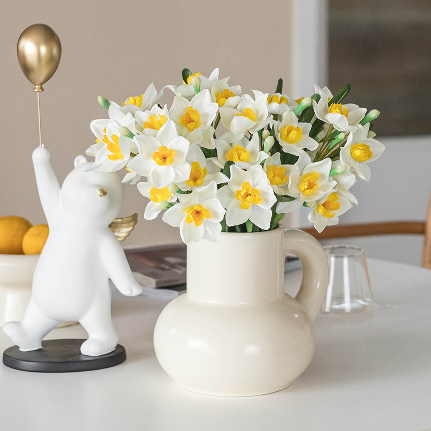 Kunstmatige Narcissen – Realistische Lentebloemen, Set van 5