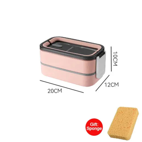 Lunchbox Met Twee Lagen En Veilige Sluiting