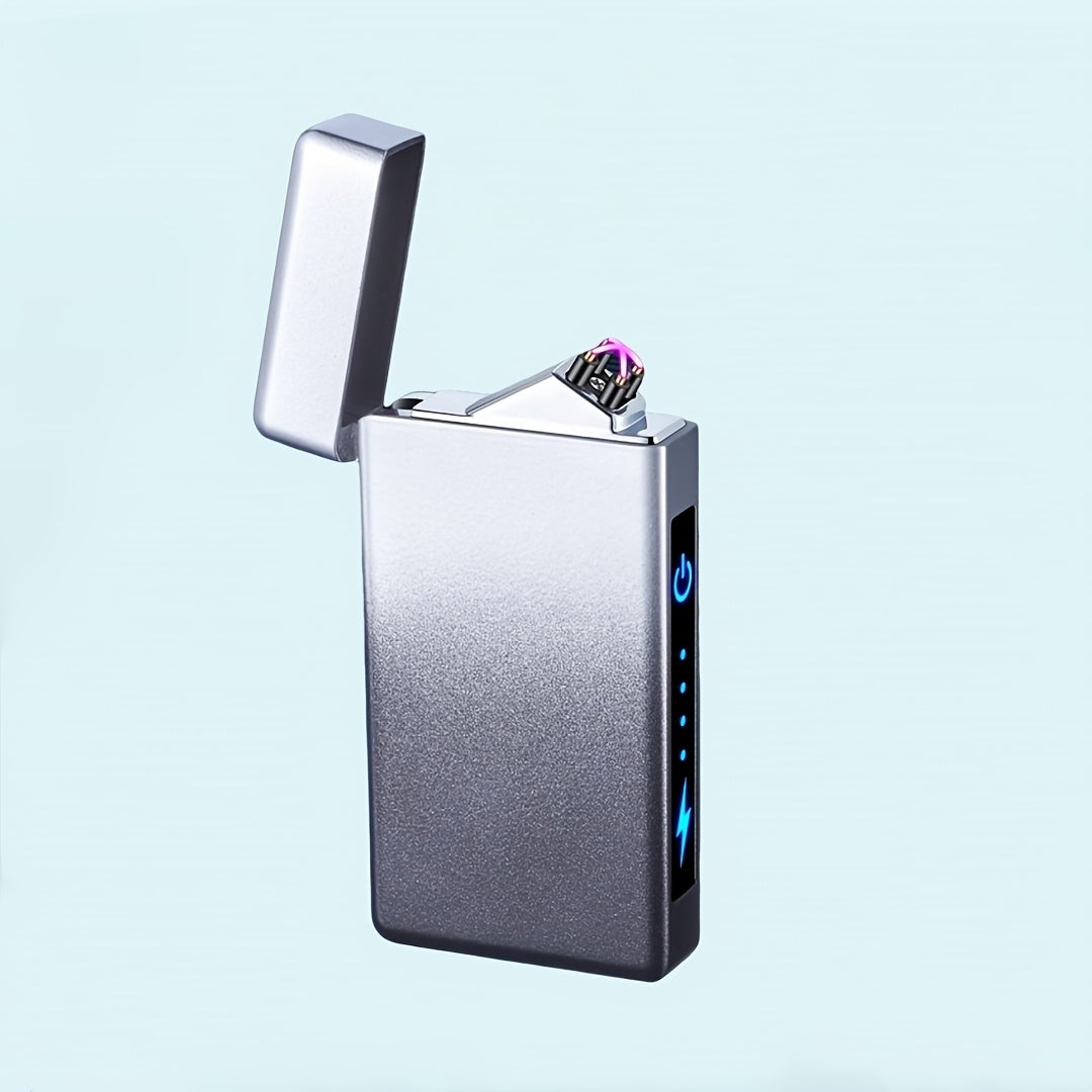 Elektronische USB Aansteker – Windbestendig met LED Display en Dubbele Boogontsteking