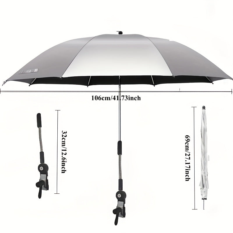 Draagbare Zonnescherm Paraplu – Verstelbaar en Rotatiebaar voor Buitencomfort