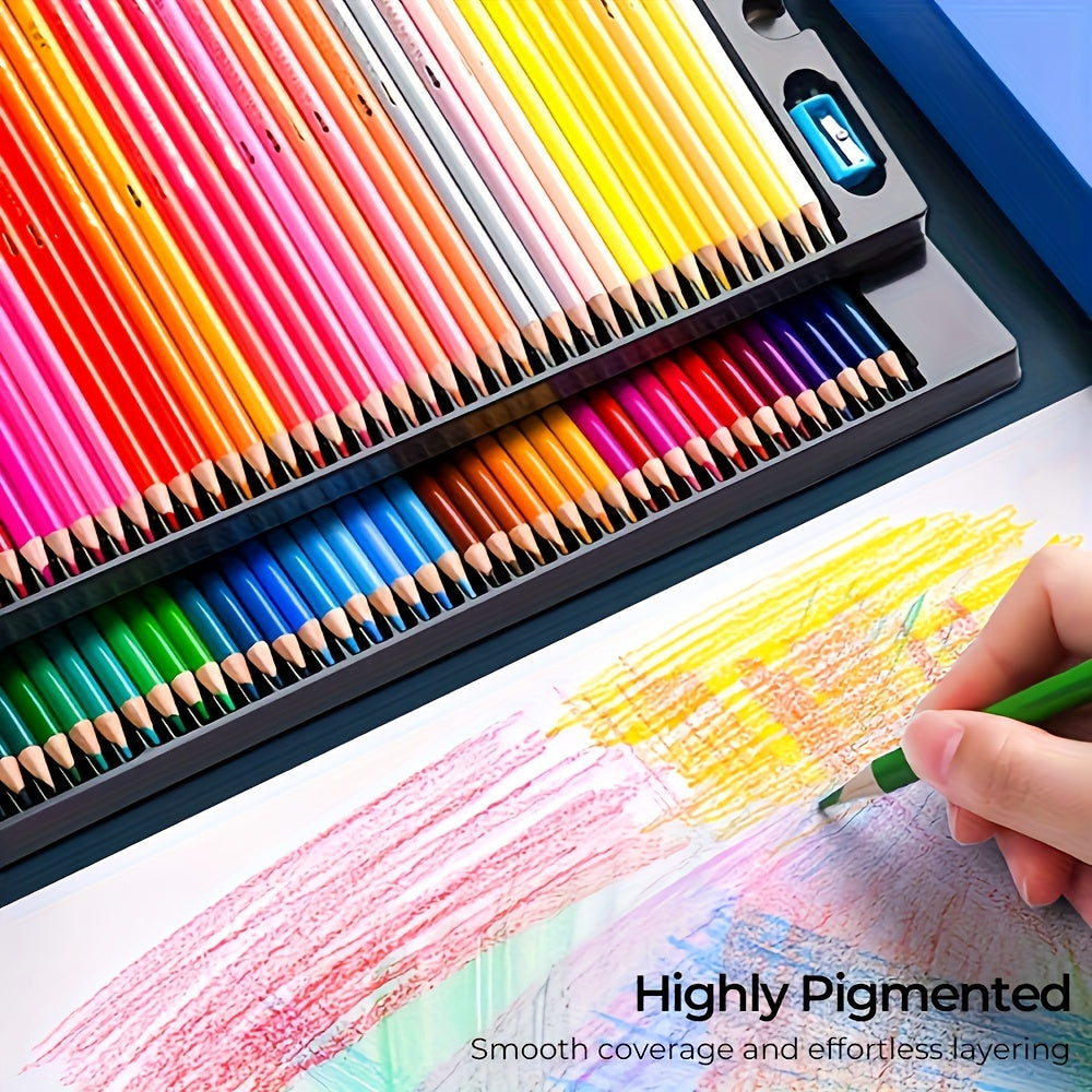 Kleurpotlodenset 48-200 stuks – Zachte kern & Ergonomisch hout