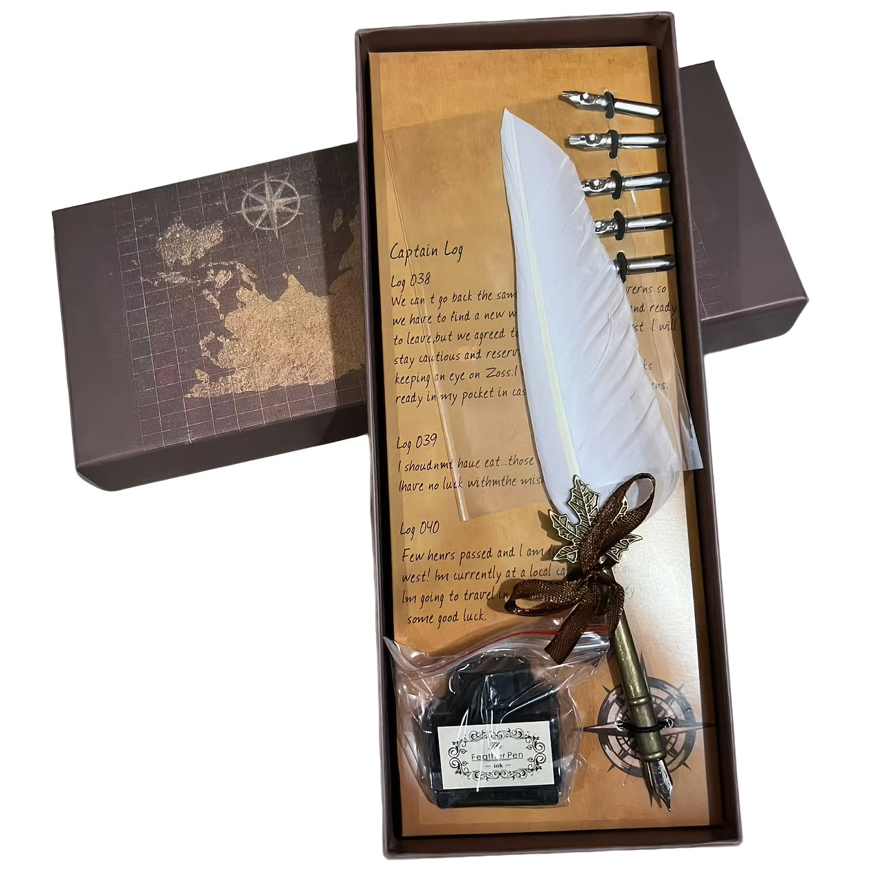 Veerpen Set – Vintage Esdoornblad Design