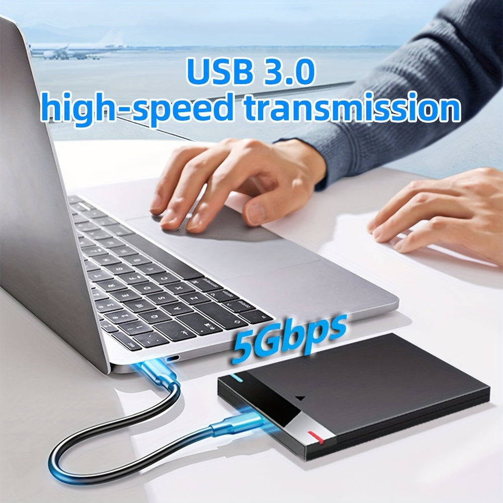 DataPulse 120GB Externe Harde Schijf – Compacte USB 3.0 Opslag met Activiteitsindicator