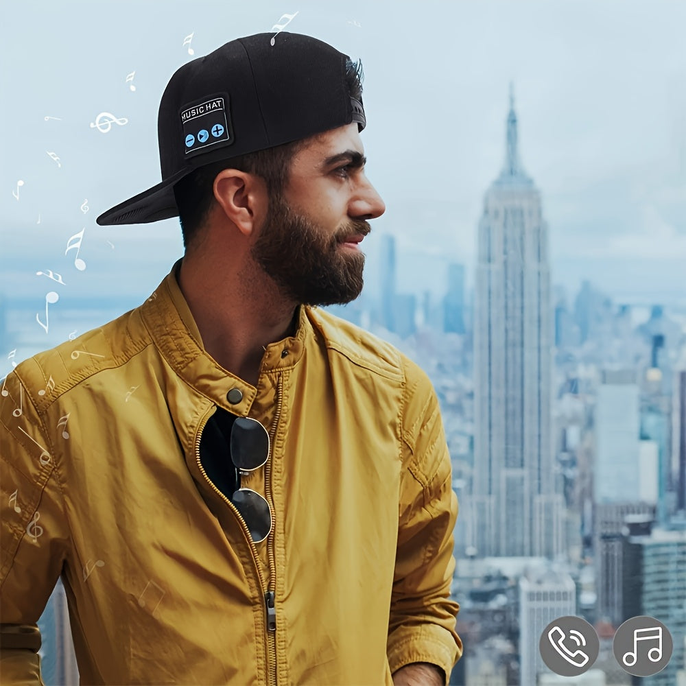 Bluetooth Speaker Hoed – Draadloos & Comfortabel met USB-opladen