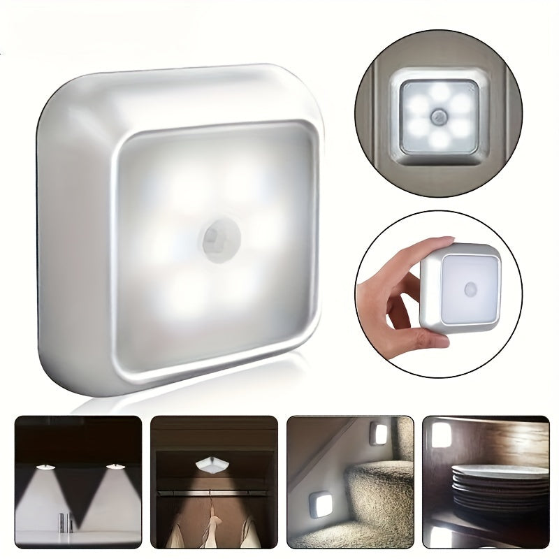 GlowSquare Sensorlampjes – 3 Stuks LED Nachtlamp met Bewegingssensor voor Binnengebruik