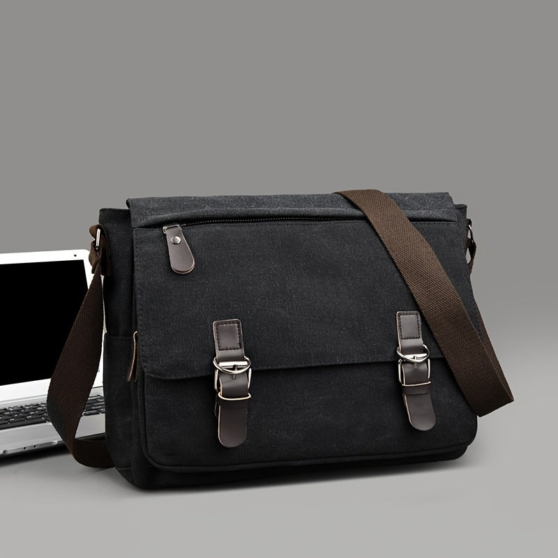 CanvasVault Messenger – Vintage Functionaliteit in Gestructureerde Stof