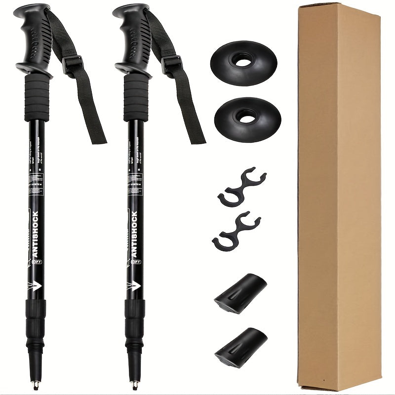 Trekkingstokken – Verstelbare Aluminium Set voor Wandelen en Bergbeklimmen