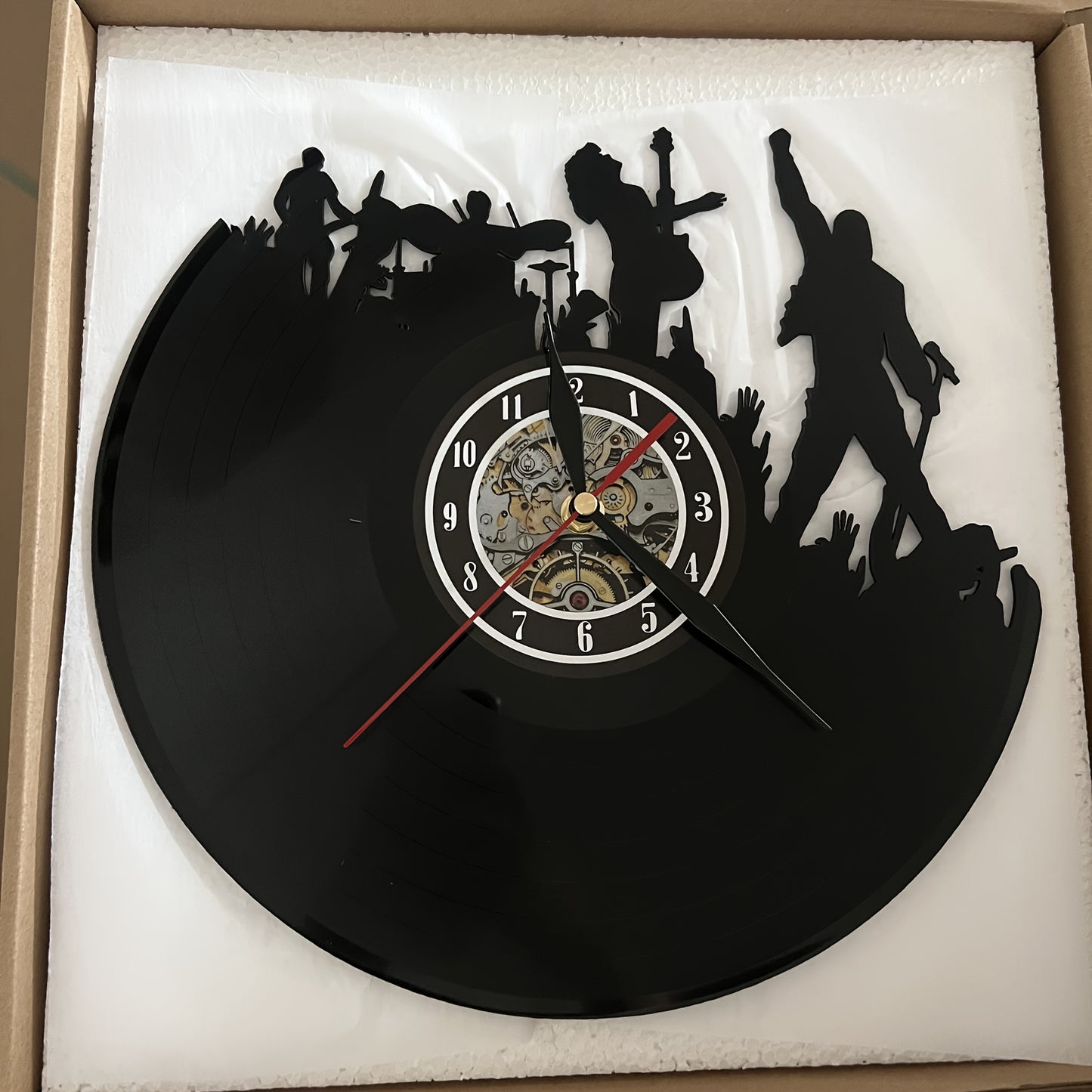 CrownTune Vinyl Wandklok – Vintage LP-klok