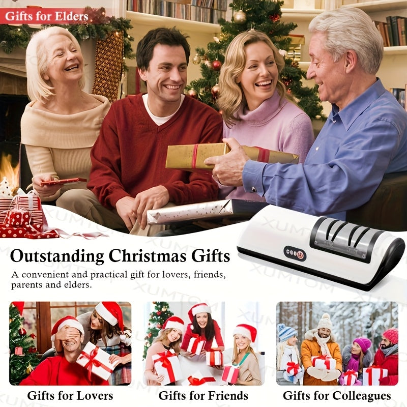 Altijd Vlijmscherp – Automatische Messenslijper met 2 Snelheden